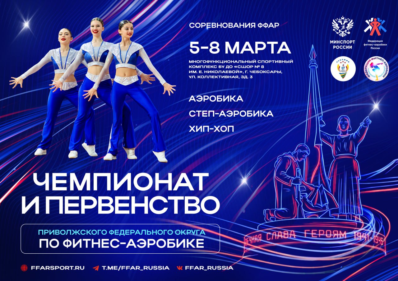 Открыта регистрация на Чемпионат и Первенство Приволжского федерального округа по фитнес-аэробике 5-8 марта 2026 года